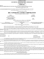 Big 5 Sporting Goods Corporation