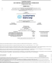 Customers Bancorp Inc