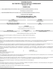 Flux Power Holdings, Inc.