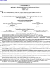 Legacy Housing Corporation