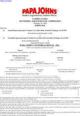 Papa John's International Inc.