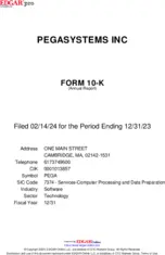 Pegasystems Inc.
