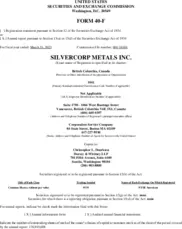 Silvercorp Metals Inc.