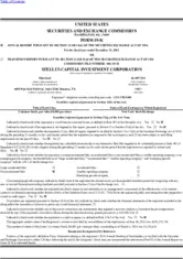 Stellus Capital Investment Corp