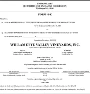 Willamette Valley Vineyards, Inc.