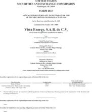 Vista Oil & Gas, S.A.B. de C.V.