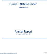 Group 6 Metals Limited