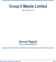 Group 6 Metals Limited