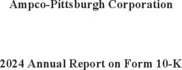 Ampco-Pittsburgh Corporation