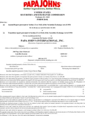 Papa John's International Inc.