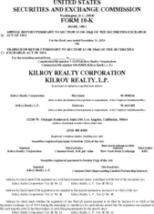 Kilroy Realty Corporation