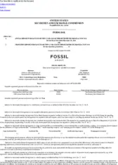 Fossil Group Inc. 