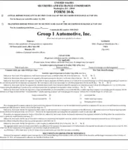 Group 1 Automotive Inc.
