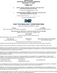 PAR Technology Corp.