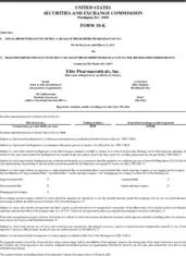 Elite Pharmaceuticals Inc.