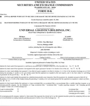 Universal Logistics Holdings, Inc.