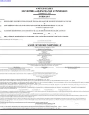 KNOT Offshore Partners LP