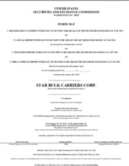 Star Bulk Carriers Corp.