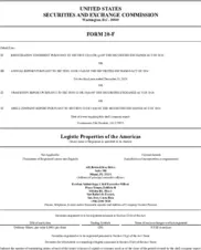 Logistic Properties of the Americas