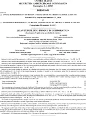 Quanex Building Products Corporation