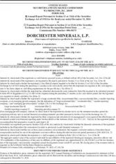 Dorchester Minerals LP