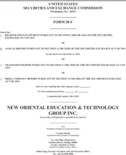 New Oriental Education & Technology Group, Inc.