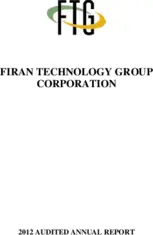 Firan Technology Group Corporation