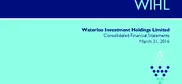 Waterloo Investment Holdings Ltd.