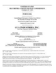 CCA Industries Inc.