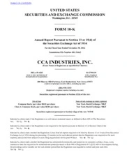 CCA Industries Inc.