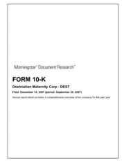 Destination Maternity Corporation