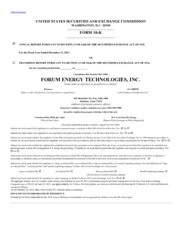 Forum Energy Technologies Inc