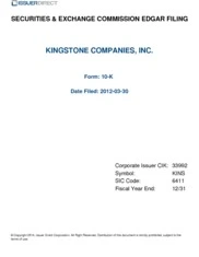 Kingstone Companies