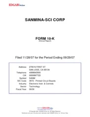 Sanmina-SCI Corp.