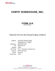 The Chefs Warehouse