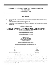 Loral Space & Communications, Inc.