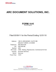 ARC Document Solutions Inc