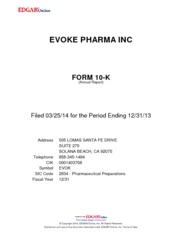 Evoke Pharma