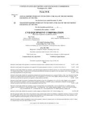 CVD Equipment Corporation