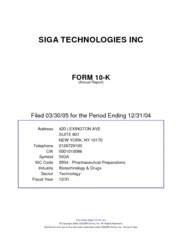 SIGA Technologies Inc.