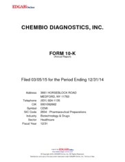 Chembio Diagnostics, Inc.