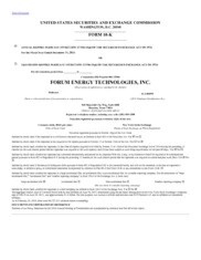 Forum Energy Technologies Inc