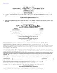 Sixth Street Specialty Lending, Inc.