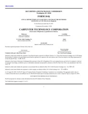 Carpenter Technology Corp.