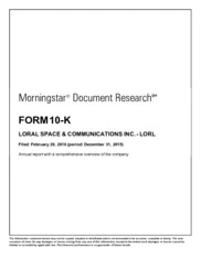 Loral Space & Communications, Inc.
