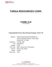 Targa Resources Partners LP