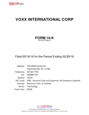 VOXX International Corp.