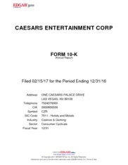 Caesars Entertainment Corporation