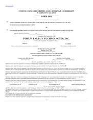 Forum Energy Technologies Inc