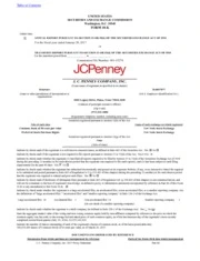J. C. Penney Company, Inc